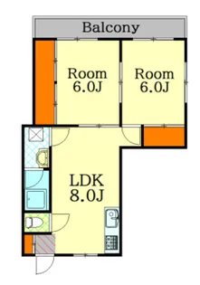 広島県広島市中区広瀬町【マンション】の間取り
