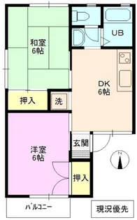 パークタウン北長野 C棟【1階】の間取り