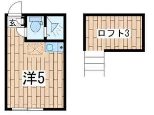 ユナイト衣笠マドレーヌの瞳【2階】の間取り