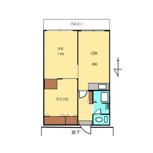 海老名第2スカイハイツ【3階】の間取り
