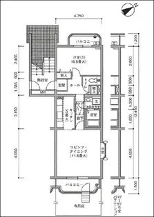 コーポレート東所沢 1号棟【1階】の間取り