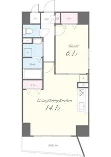 カーサ フェリーチェ【7階】の間取り