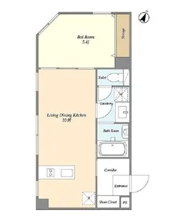 東京都港区高輪1【マンション】の間取り