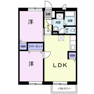 茨城県牛久市中央1【アパート】の間取り