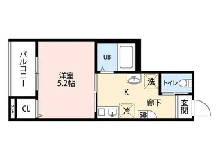 MELDIA新百合ヶ丘【3階】の間取り
