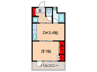 イズミマンション【4階】の間取り