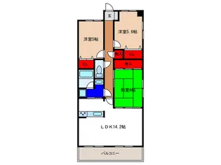 藤和シティホームズ池田井口堂【2階】の間取り