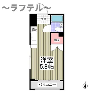埼玉県狭山市新狭山3【アパート】の間取り
