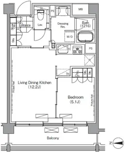 東京都渋谷区大山町【マンション】の間取り