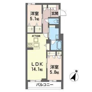 ルミナスタウン【2階】の間取り