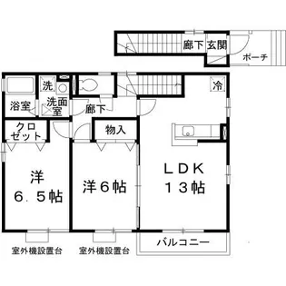 メゾン フローラル【2階】の間取り