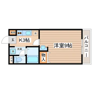 エステートピア池上【2階】の間取り