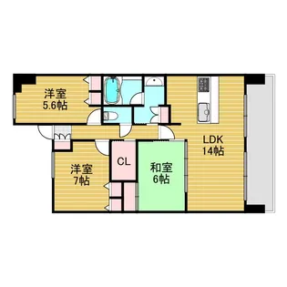 アッド・パー・プレイス【1階】の間取り