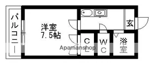 オークヴィラ一番館【1階】の間取り