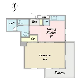 ミツミレジデンス葛西【1階】の間取り