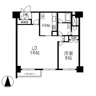 渋谷ホームズ【7階】の間取り