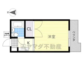高砂ハイツ【3階】の間取り