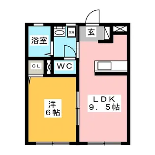 Puerta Rojo【1階】の間取り