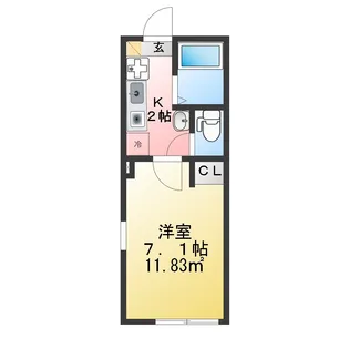 ベイコート横須賀【1階】の間取り