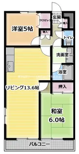 サンクレール田柄【3階】の間取り