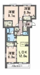 AIR・FOREST吉原【2階】の間取り