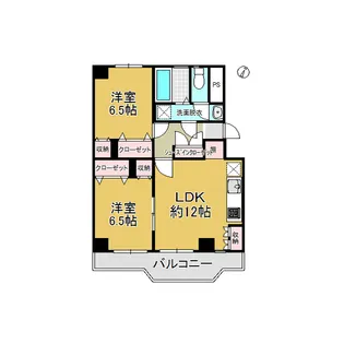 アタゴハイツ【2階】の間取り