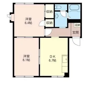 ハイツ豊【1階】の間取り