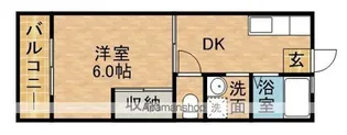ジュネスコーポ【2階】の間取り