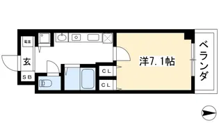 クラウンハイム京都北大路【2階】の間取り