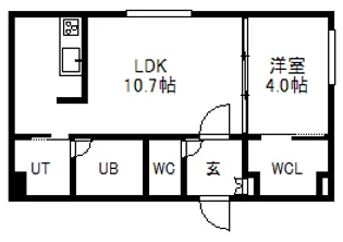 Le Premier【4階】の間取り
