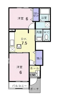 メゾンアルファI【1階】の間取り