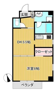 ハピネス宮崎台【2階】の間取り