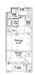 フロンティアレジデンス板橋【7階】の間取り