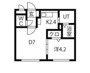 セレッソ北円山【2階】の間取り