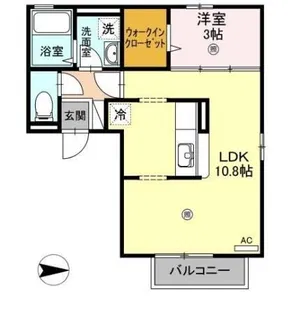 パル カヤクラ B棟【2階】の間取り