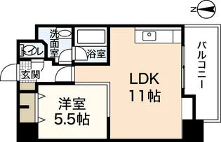 Sunsquare Furuichi【4階】の間取り