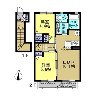 フォレストハイム【2階】の間取り