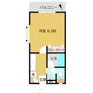 コーポ リベラル【1階】の間取り