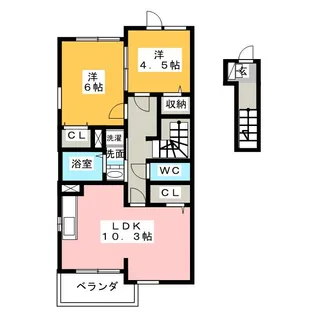 ベル・カーサ【2階】の間取り
