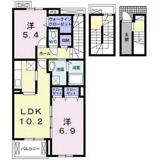 エレガンテII【3階】の間取り