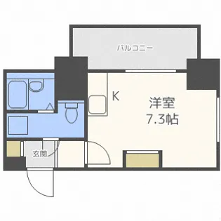 アストリア北大前【3階】の間取り