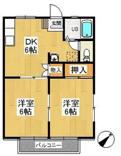 パナハイツ狭山【1階】の間取り