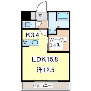 コルトーナ壱番館【1階】の間取り