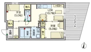 (シニア限定)フクゥール横浜中山【1階】の間取り