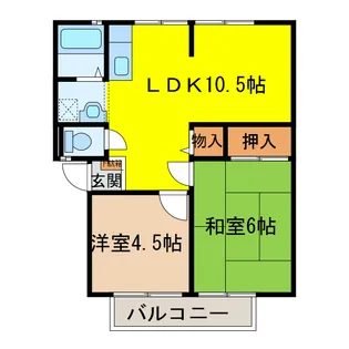 センターリバー21【2階】の間取り