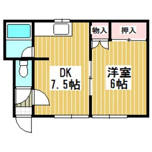 ハイツモト【1階】の間取り