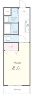 メルヴェーユ【1階】の間取り