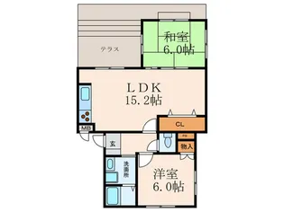 サニーパーク松川【1階】の間取り