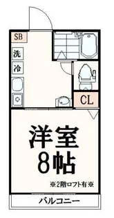 カメリエA【1階】の間取り