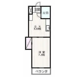 メゾン富士【1階】の間取り